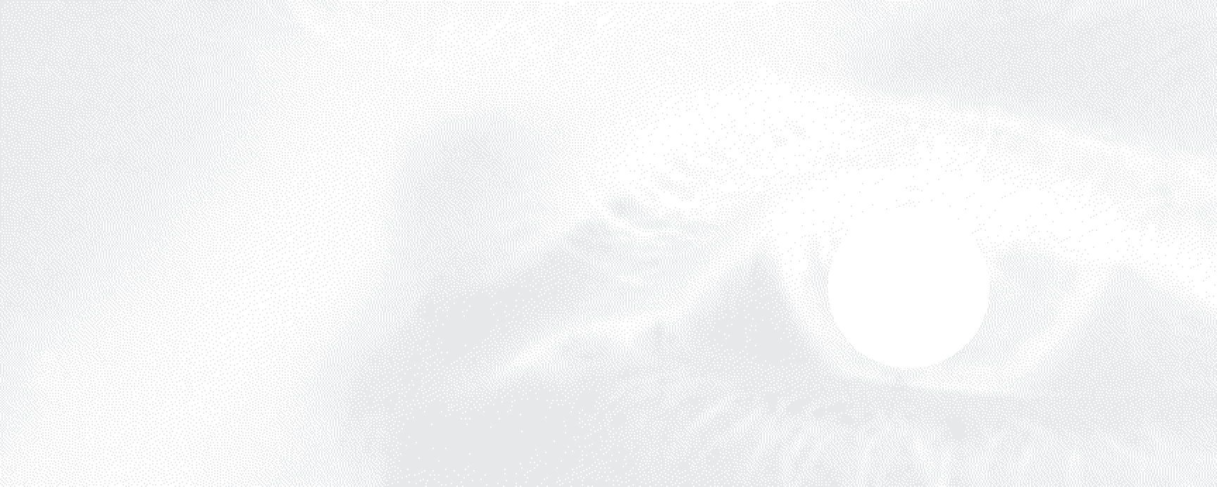 Human eye rendered in dots, with the iris highlighted in blue